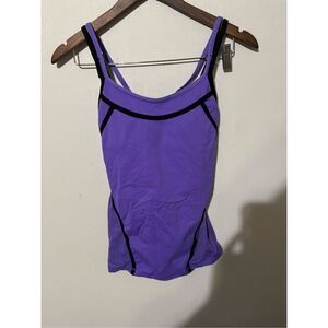 Lululemon Women's Small Purple Black Sleeveless Workout Tank Top Shirt